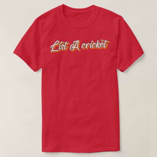 Een cricket aanbieden t-shirt (Design voorkant)