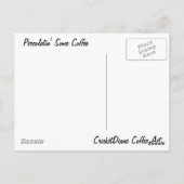 Een cricket cricketDiane Coffee-artikel doorlopen Briefkaart (Achterkant)