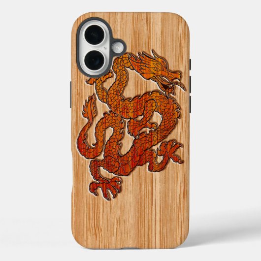 Een Crimson Dragon op Bamboo als Case-Mate iPhone Case (Achterkant)