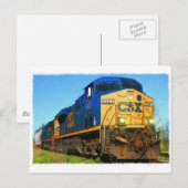 Een CSX-trein Briefkaart (Voorkant / Achterkant)