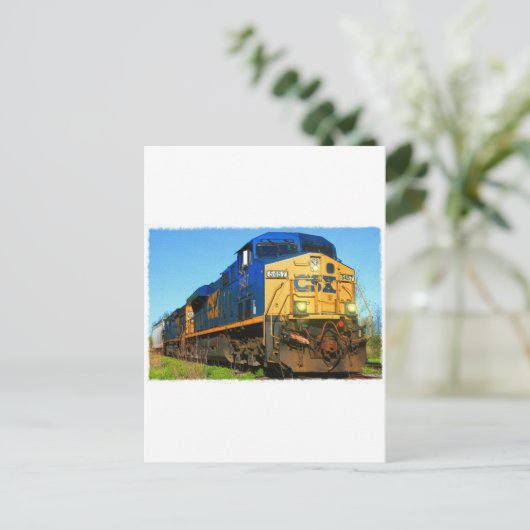 Een CSX-trein Briefkaart (Staand voorkant)