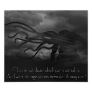 Een Cthulhu in de wind Foto Afdruk