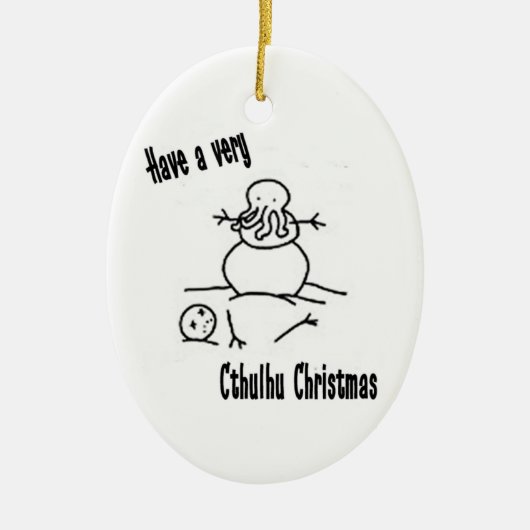 Een Cthulhu-programma Keramisch Ornament (Voorkant)