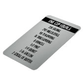 ÉÉN CUP is gelijk | Faux Roestvrij staal Magneet (Linkerzijde)