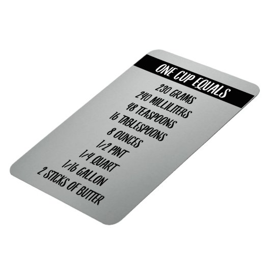 ÉÉN CUP is gelijk | Faux Roestvrij staal Magneet (Linkerzijde)