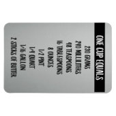 ÉÉN CUP is gelijk | Faux Roestvrij staal Magneet (Horizontaal)