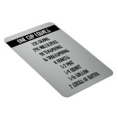 ÉÉN CUP is gelijk | Faux Roestvrij staal Magneet (Rechterzijde)