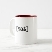 Een Cup per dag zaterdag koffie Mok (Voorkant links)