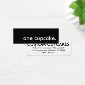 Eén cupcake. Bakkerijbon Mini Visitekaartjes (Bureau)