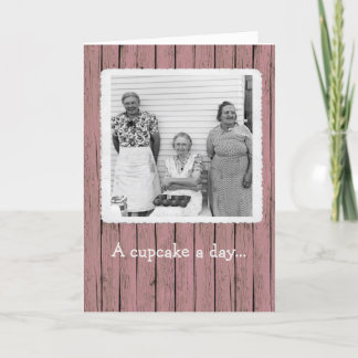 Een Cupcake per dag-verjaardagskaart Bedankkaart