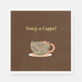 Een Cuppa fancy? Thee, dat is. Servet (Voorkant)