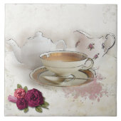 Een Cuppa Tea Tile Tegeltje (Voorkant)