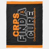 EEN CURE/BOLD...CRPS VINDEN FLEECE DEKEN (Voorkant)