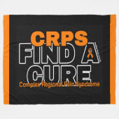 EEN CURE/BOLD...CRPS VINDEN FLEECE DEKEN (Voorkant (Horizontaal))