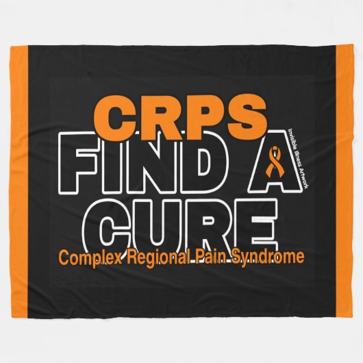 EEN CURE/BOLD...CRPS VINDEN FLEECE DEKEN (Voorkant (Horizontaal))