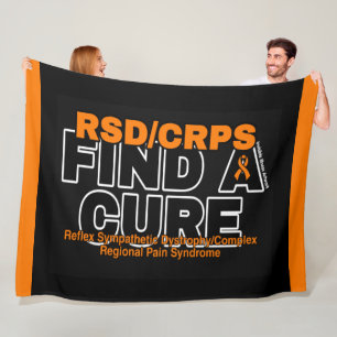 EEN CURE/BOLD...RSD/CRPS FLEECE BLANKET VINDEN DEKEN