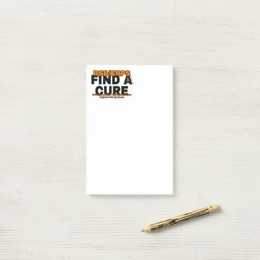 EEN CURE/BOLD...RSD/CRPS VINDEN POST-IT® NOTES (Op bureau)
