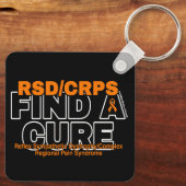 EEN CURE/BOLD...RSD/CRPS VINDEN SLEUTELHANGER (Achterkant)