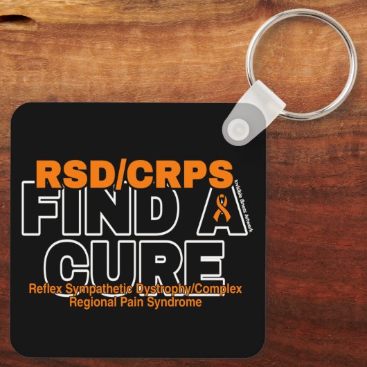 EEN CURE/BOLD...RSD/CRPS VINDEN SLEUTELHANGER (Achterkant)