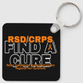 EEN CURE/BOLD...RSD/CRPS VINDEN SLEUTELHANGER (Achterkant)