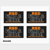 EEN CURE/BOLD VINDEN...RSD RECHTHOEKIGE STICKER (Vel)
