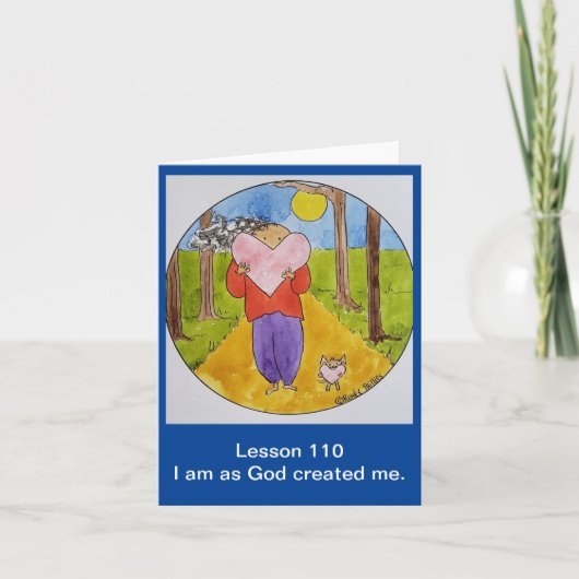 Een cursus in wonderen gevouwen Note Kaart (Voorkant)