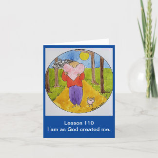 Een cursus in wonderen gevouwen Note Kaart