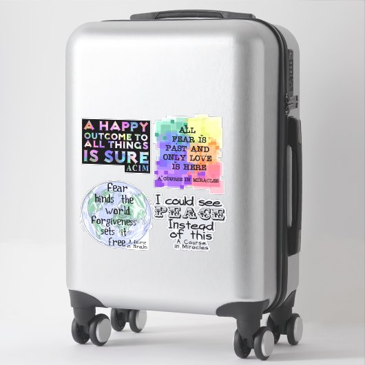 Een cursus in wonderen set 2 Sticker (Koffer)