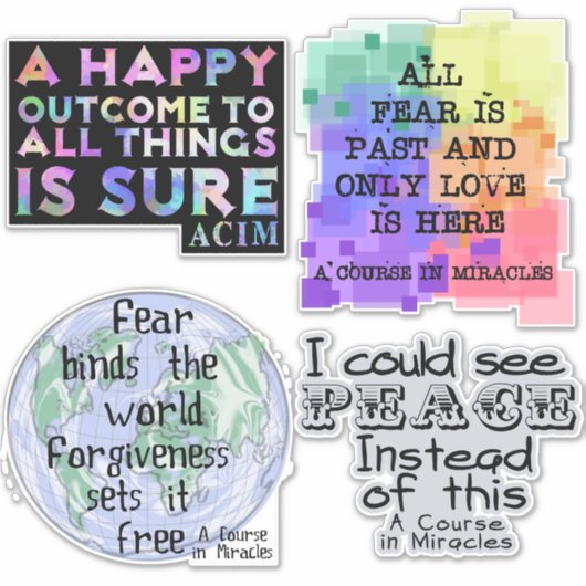 Een cursus in wonderen set 2 Sticker (Voorkant)