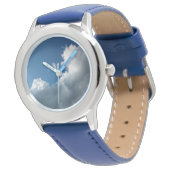 Een curve in de cloud horloge (Gekanteld)