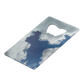 Een curve in de wolken creditkaart flessenopener (Achterkant Gekanteld)