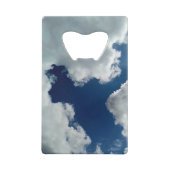 Een curve in de wolken creditkaart flessenopener (Achterkant)
