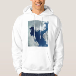 Een curve in de wolken hoodie