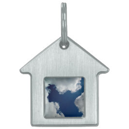 Een curve in de wolken huisdieren naamplaatje