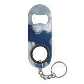 Een curve in de wolken mini flessenopener (Achterkant)