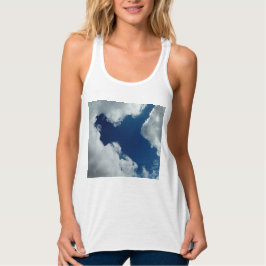 Een curve in de wolken tanktop