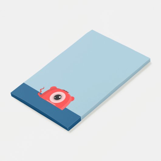 Een Cute and Friendly Cyclops Mutant Monster Post-it® Notes (Schuin)