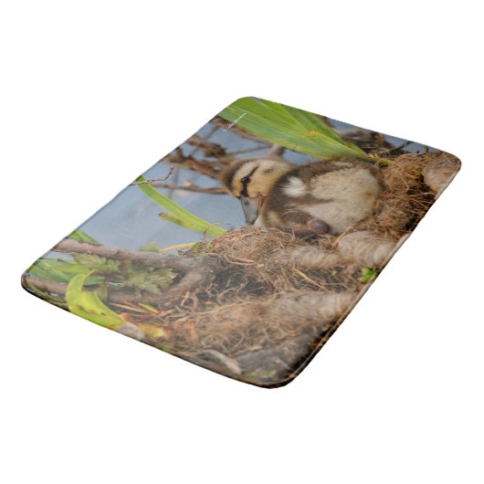 Een Cute and Precocide Mallard Ducking Badmat (Gekanteld)