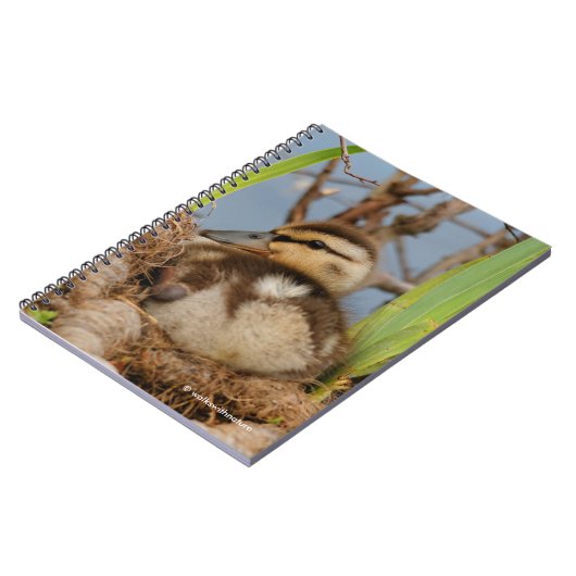 Een Cute and Precocide Mallard Ducking Notitieboek (Linkerzijde)