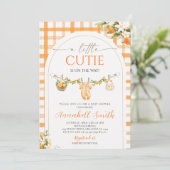 Een Cute Baby Shower Kaart (Staand voorkant)