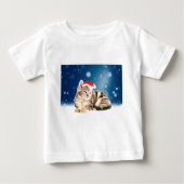 Een Cute Cat met een rode kerstkerstkleed (Voorkant)