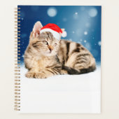 Een Cute Cat met een rode kerstkerstkleed Planner (Voorkant)