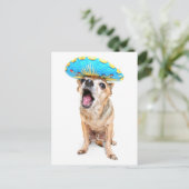 Een Cute Chihuahua in een halloween kostuum Briefkaart (Staand voorkant)