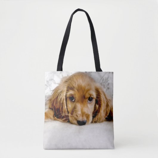 Een Cute Cocker Spaniel Tote Bag (Voorkant)