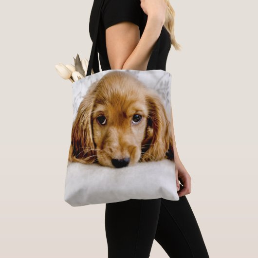 Een Cute Cocker Spaniel Tote Bag (Dichtbij)