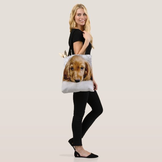 Een Cute Cocker Spaniel Tote Bag (Op model)