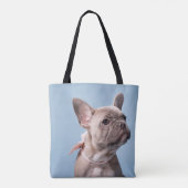 Een Cute French Bulldog Tote Bag (Achterkant)