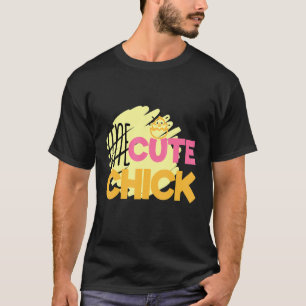 Eén Cute Kuiken Cute Paas Kip Eieren Zoeken T-shirt