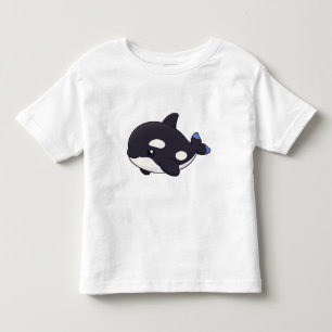 Een Cute Minimalistische Orka Walvis Zak T-Shirt D