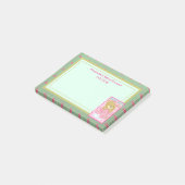 Een Cute Pink Beer Baby shower Post-it® Notes (Schuin)